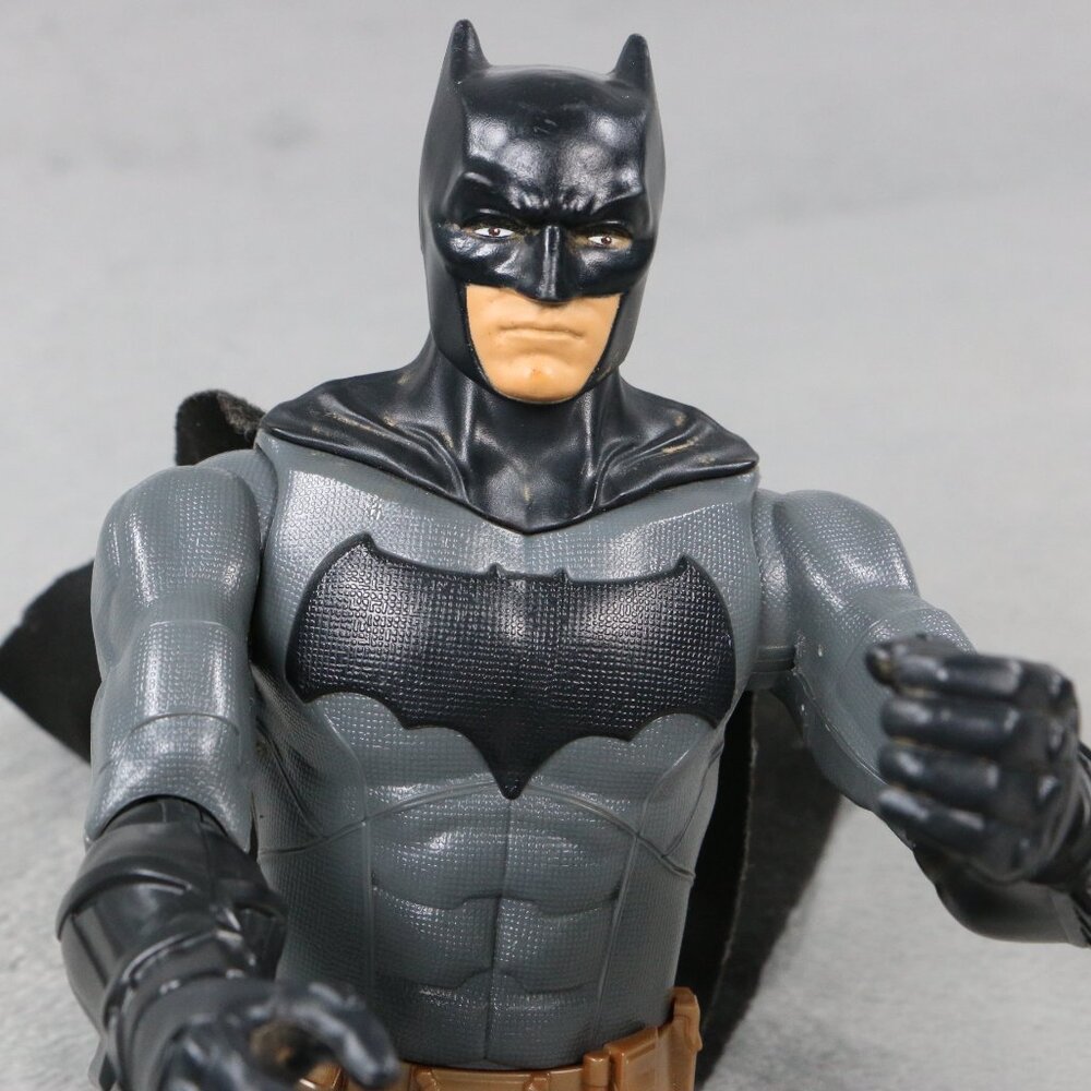 Batman Action Figure DC Comics Mattel 2016 Grey Suit 11in w/ Cape Toy